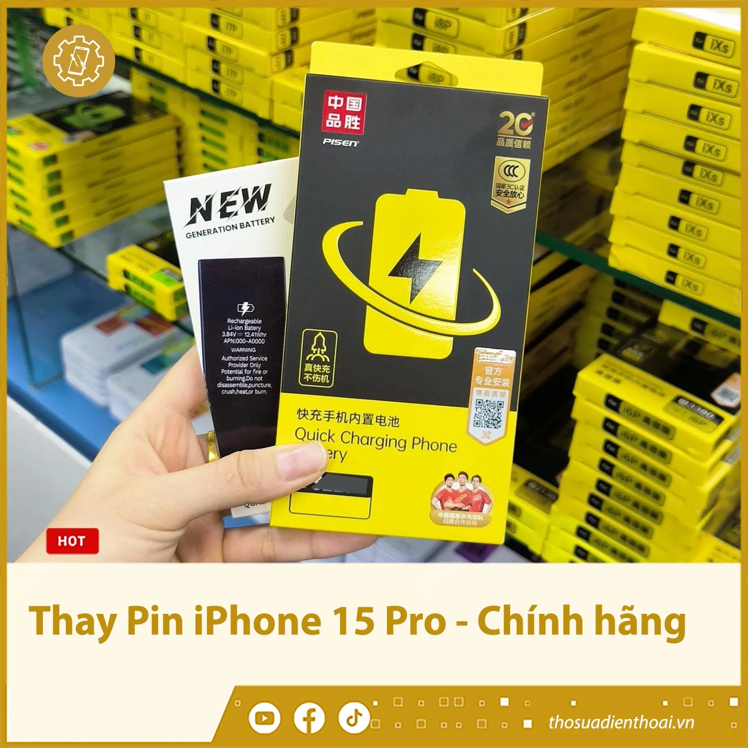 Thay Pin iPhone 15 Pro - Chính hãng