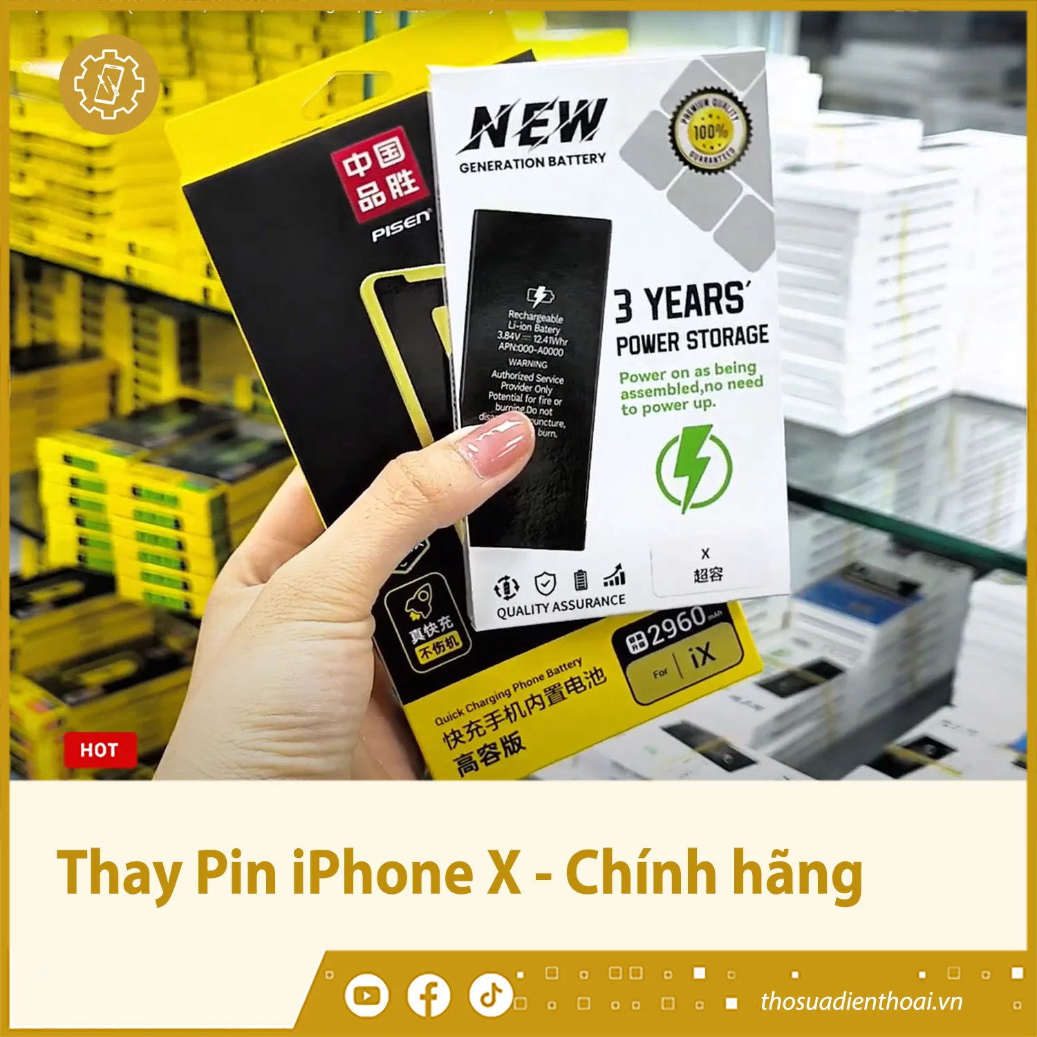Thay Pin iPhone X - Chính hãng