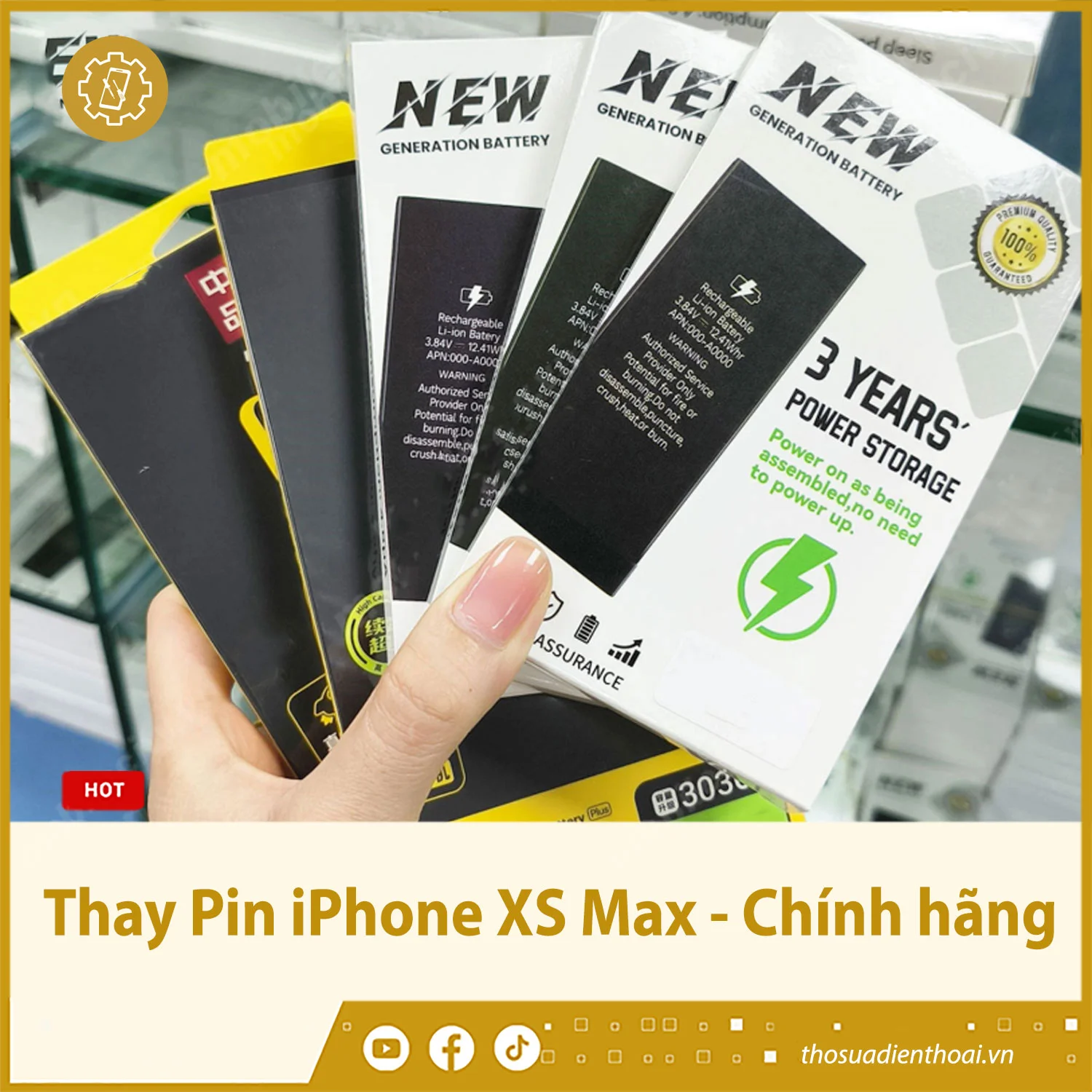 Thay Pin iPhone XS Max - Chính hãng
