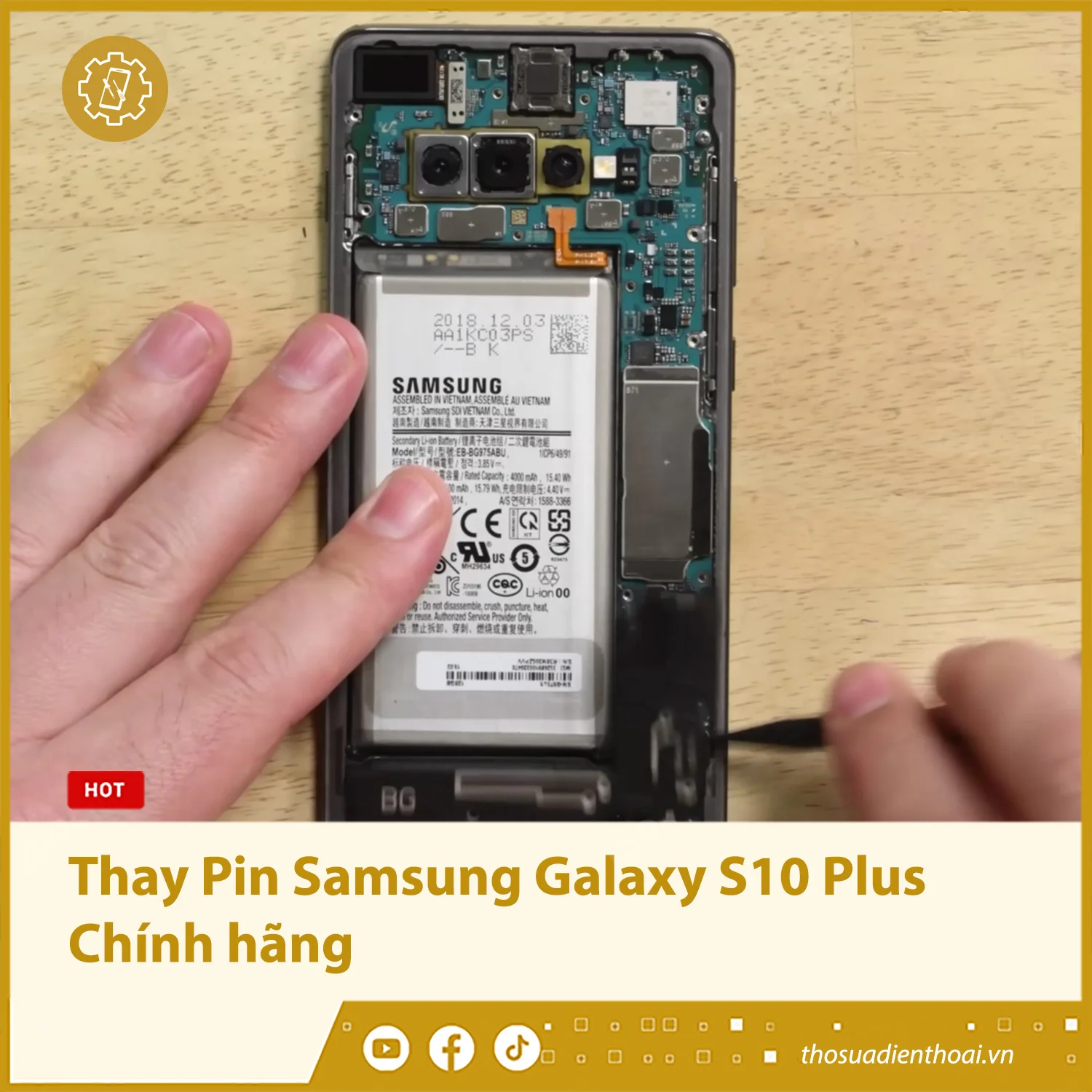 Thay Pin Samsung Galaxy S10 Plus Chính hãng