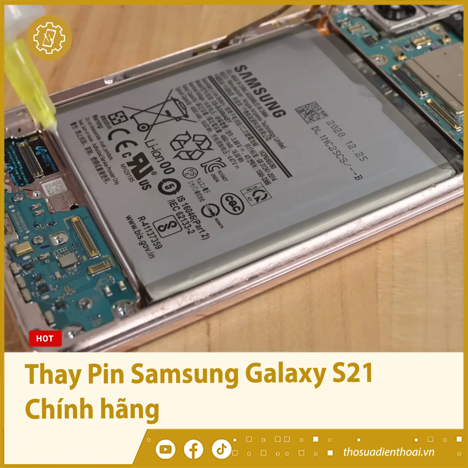 Thay Pin Samsung Galaxy S21 Chính hãng