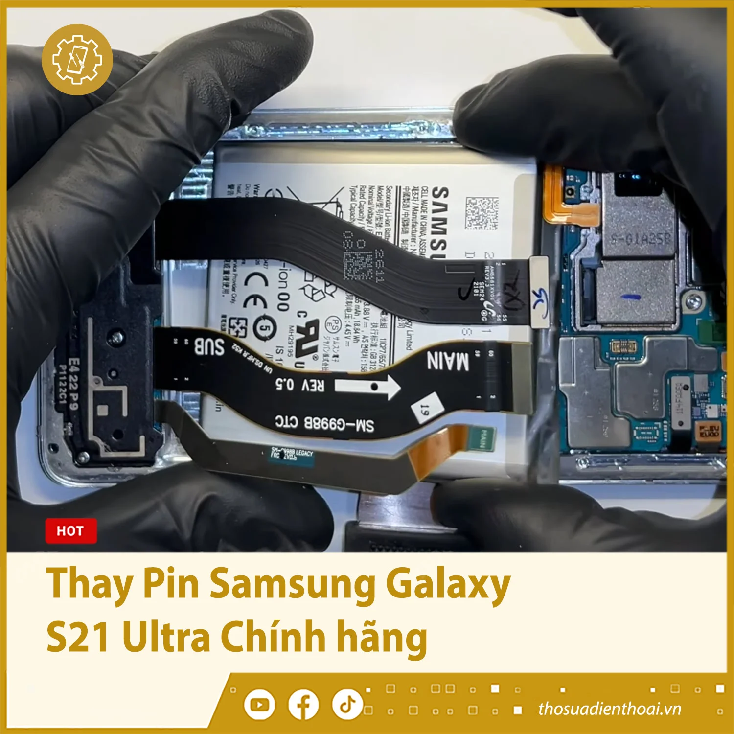 Thay Pin Samsung Galaxy S21 Ultra Chính hãng