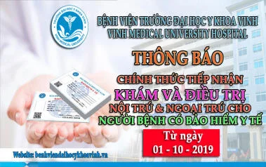 Thông báo: Tiếp nhận khám và điều trị nội trú và ngoại trú cho người bệnh có BHYT