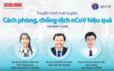 Truyền hình trực tuyến: "Cách phòng, chống dịch nCoV hiệu quả"