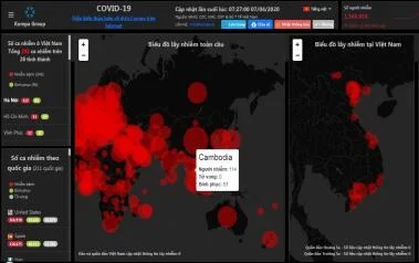 Theo dõi dịch trực tuyến virus Corona ở Việt Nam và trên thế giới