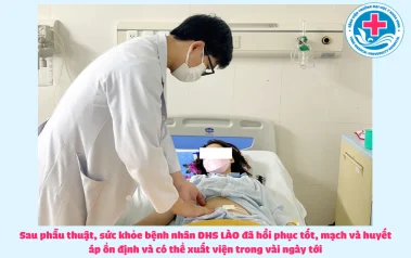 Phẫu thuật cấp cứu thành công cho BN người Lào bị xuất huyết ổ bụng do vỡ nang DeGraff