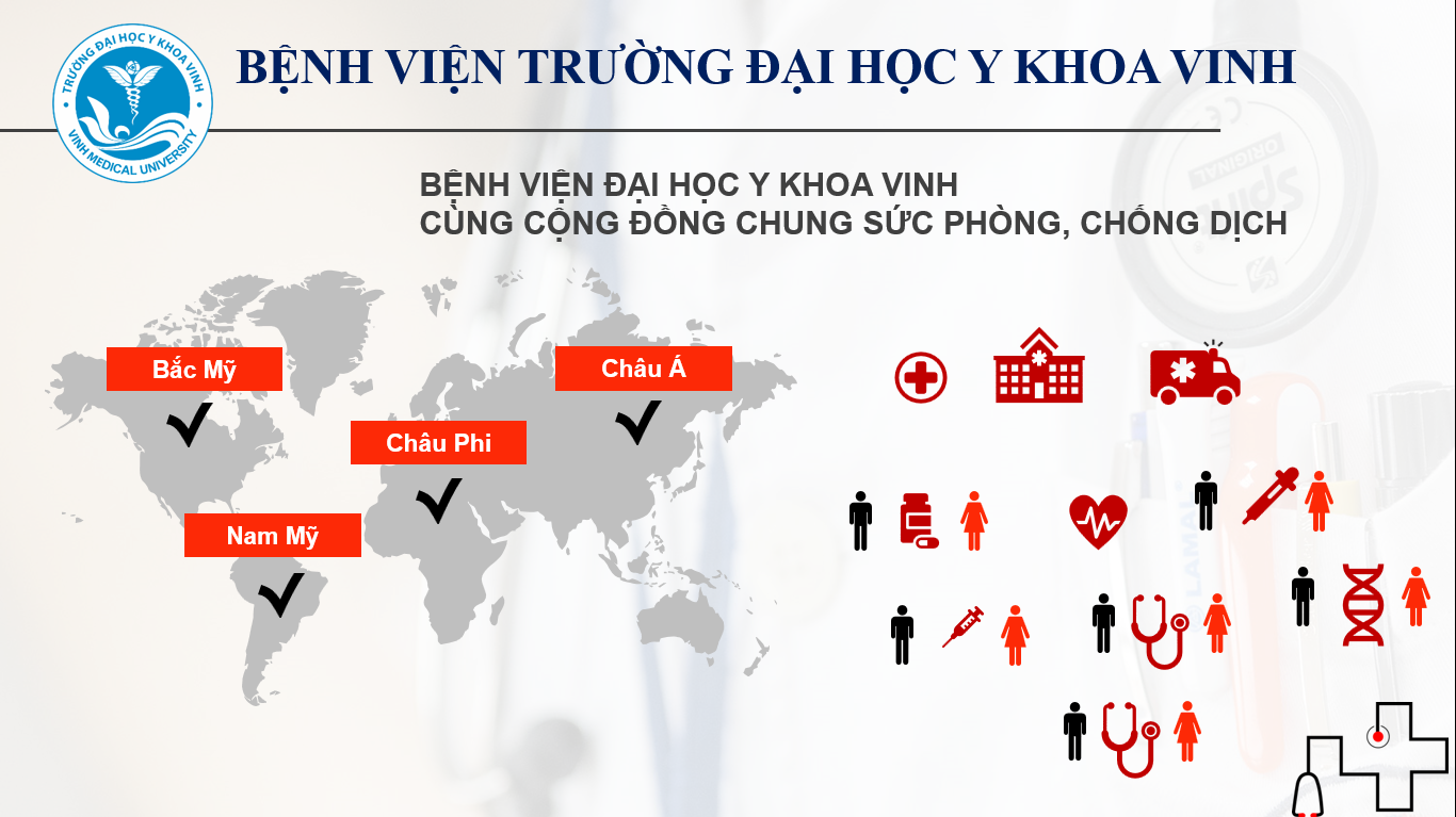 BỆNH VIỆN ĐẠI HỌC Y KHOA VINH CÙNG CỘNG ĐỒNG CHUNG SỨC PHÒNG, CHỐNG DỊCH