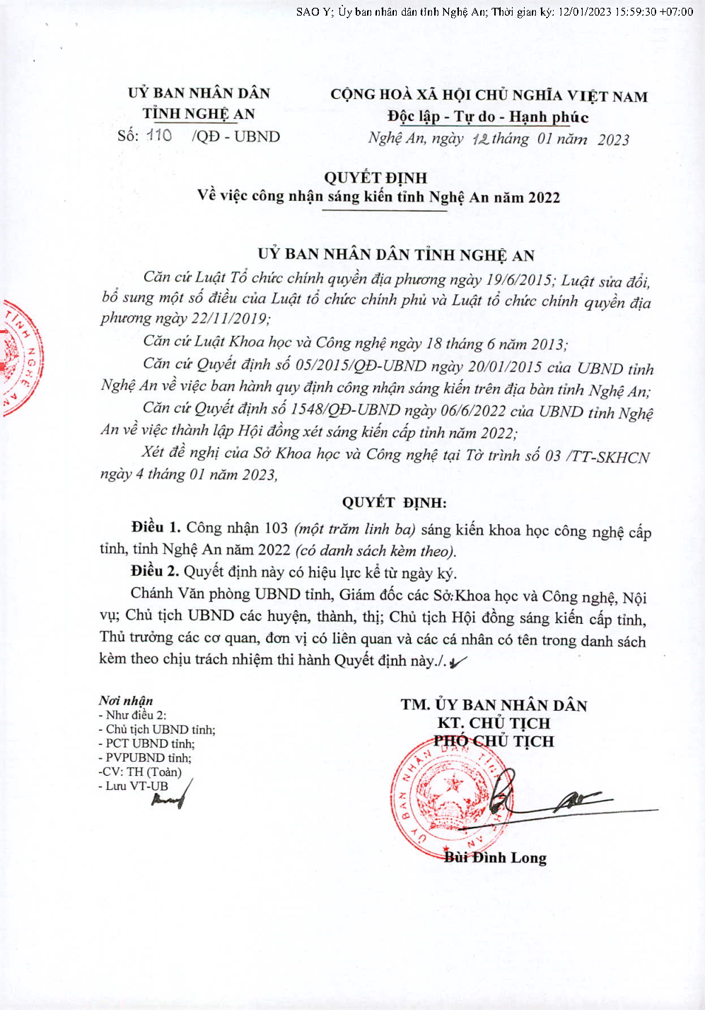 BỆNH VIỆN ĐẠI HỌC Y KHOA VINH CÓ ĐỀ TÀI KHOA HỌC ĐƯỢC CÔNG NHẬN LÀ SÁNG KIẾN KHOA HỌC CÔNG NGHỆ CẤP TỈNH NĂM 2022