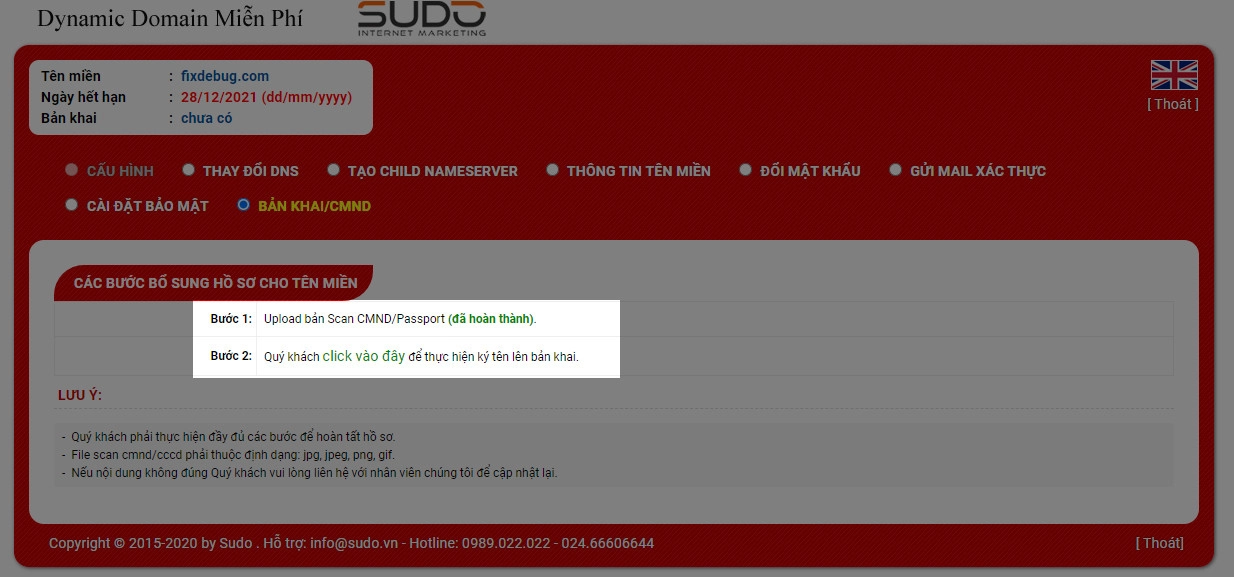 Bước 2 ký tên bản khai