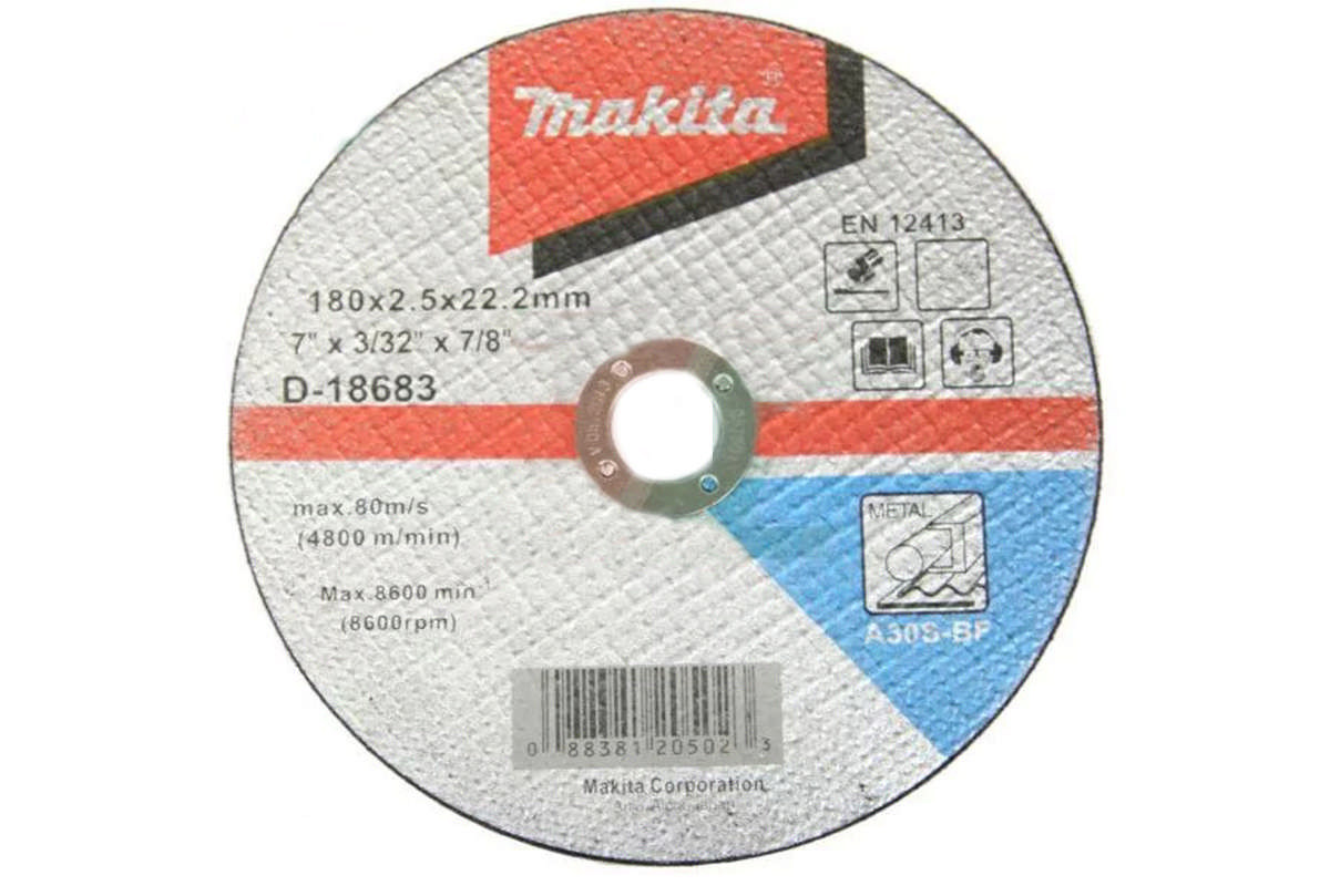 Đá cắt a30s cho kim loại Makita D-18683 180x2,5x22,23mm chính hãng giá ...