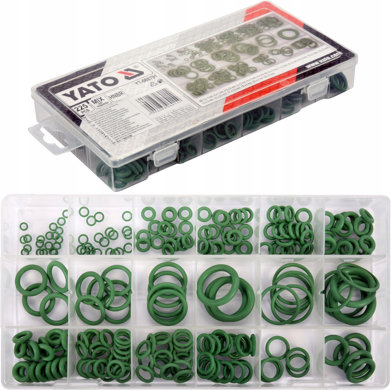 Bộ phớt cao su chịu dầu HNBR cho điều hòa Yato YT-068791 225 chi tiết ...