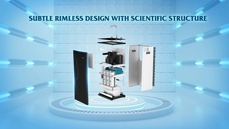Subtle rimless design with scientific structure