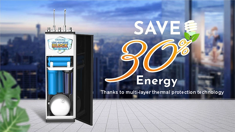 The product saves 30% of electricity