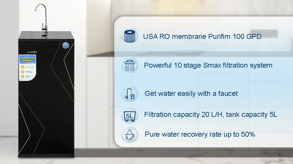 Powerful 10 stage Smax filtration system