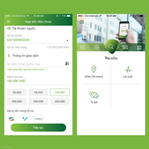 ung dung vietcombank 9