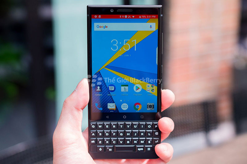 Giao diện của blackberry key 2