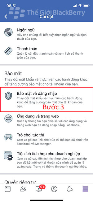 Truy cập bảo mật và đăng nhập