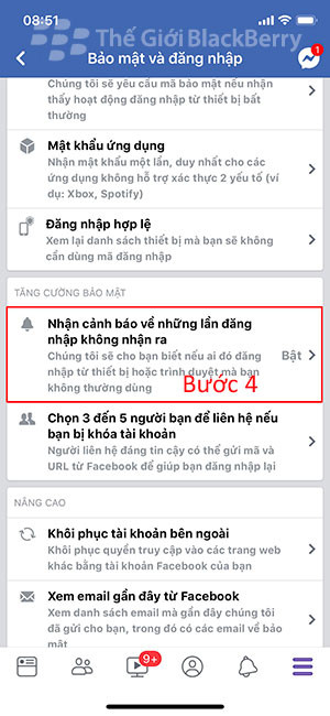 Truy cập vào khoanh trên hình