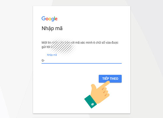 Bạn click vào ô tiếp theo