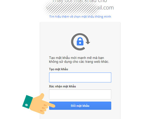 Nhập mật khẩu muốn thay đổi