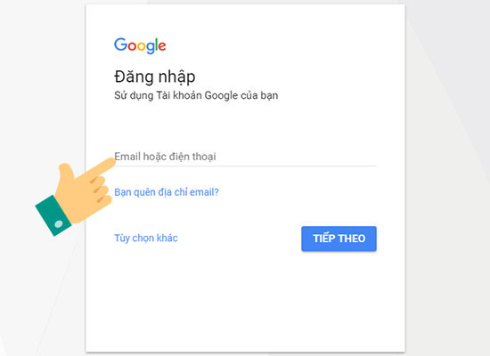 Nhập email