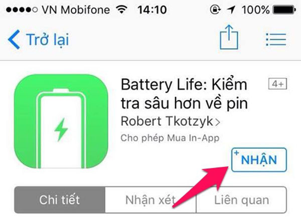 Tải battery life về máy