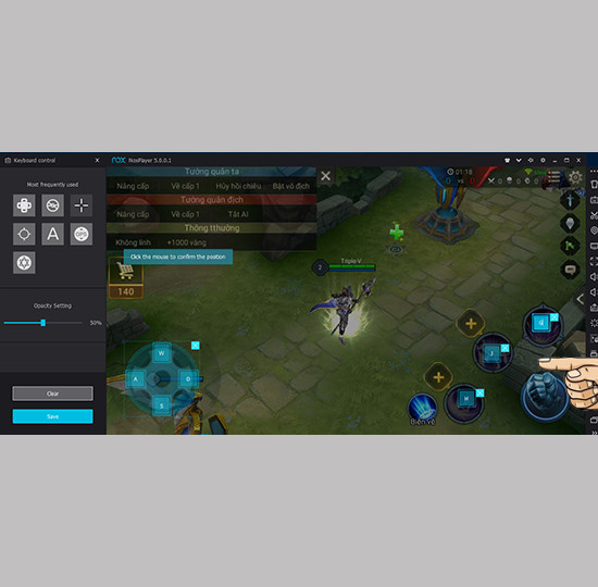 Cài đặt chiêu thức trong game