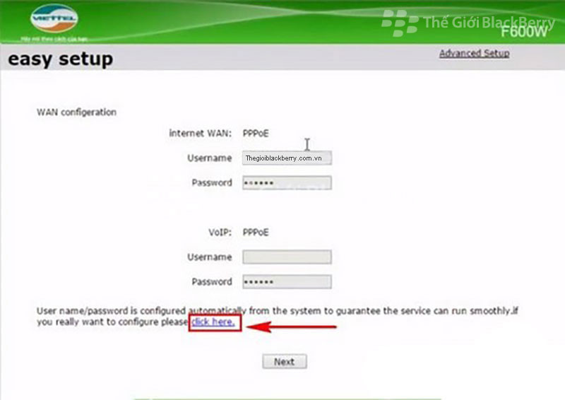 Nhấp click here để đến được bước tiếp theo