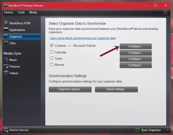Chọn chỉ dẫn và bấm vào Configure