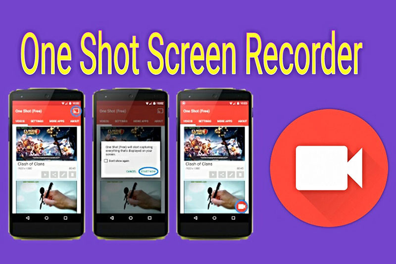 Phần mềm quay video màn hình One Shot screen recorder