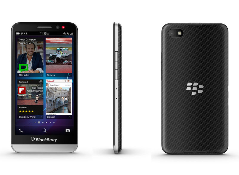 Kiểu dáng blackberry z30 máy gần giống với blackberry leap
