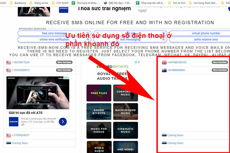 Ưu tiên sử dụng bên phần được khoanh đỏ