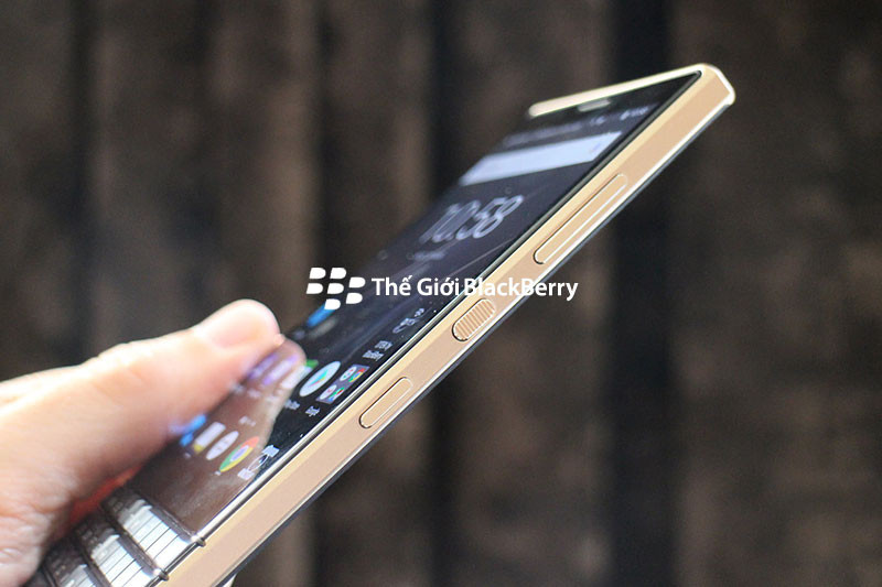 Viền blackberry key2 vàng Champagne