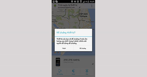 Tìm điện thoại bị mất bằng Android Device Manager
