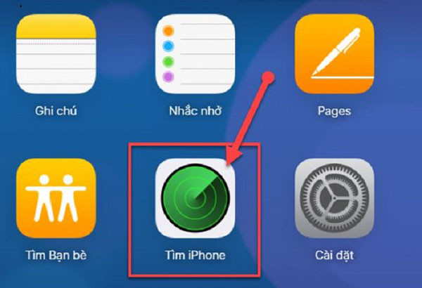 Tìm điện thoại bị mất qua icloud