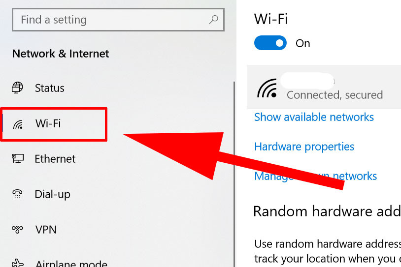 Tắt update win 10 bằng thiết lập wifi