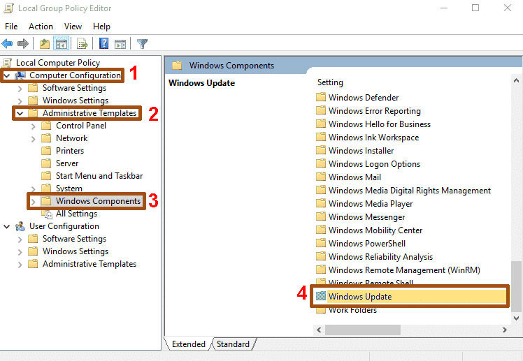 group policy windows manager 10