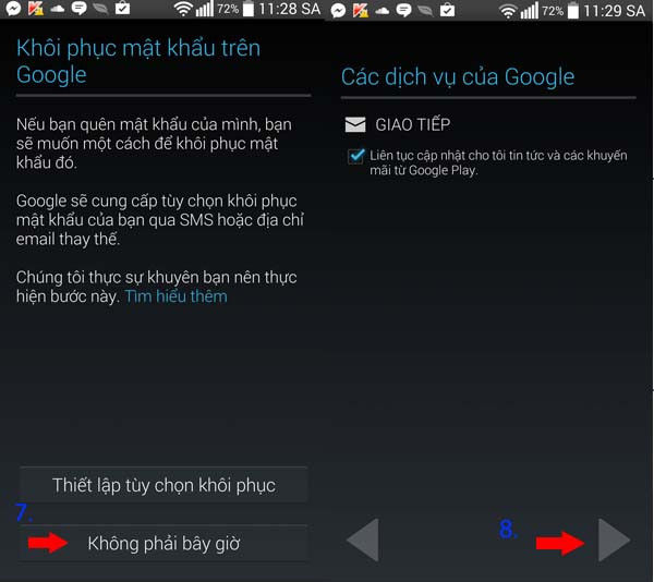 Đăng ký gmail không cần số điện thoại trên android