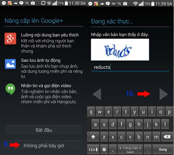 Đăng ký gmail không cần số điện thoại trên android