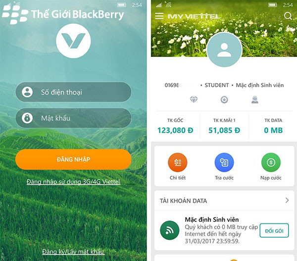 Nạp tiền viettel trả sau bằng my viettel