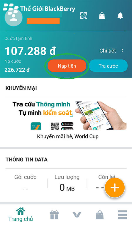Nạp thẻ trả sau viettel bằng my viettel