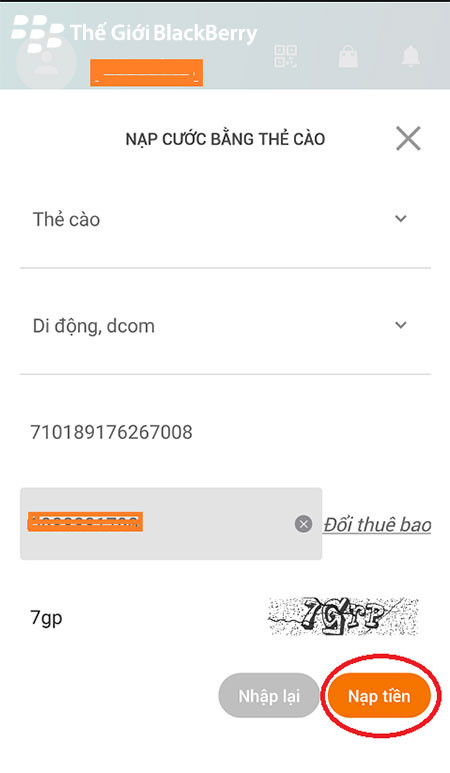 Nạp thẻ trả sau viettel bằng my viettel