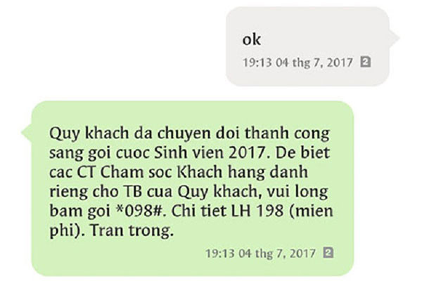 Cách chuyển sim thường sang sim học sinh tại nhà