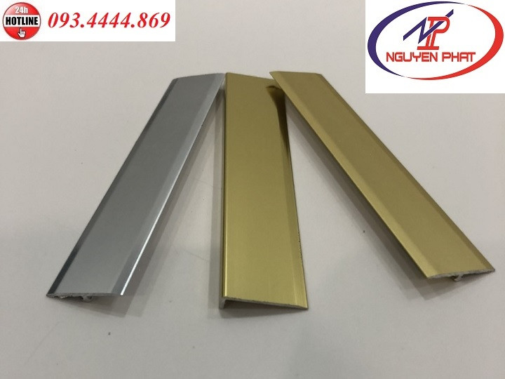 nẹp nhôm chữ L kết thúc sàn nhựa giá rẻ