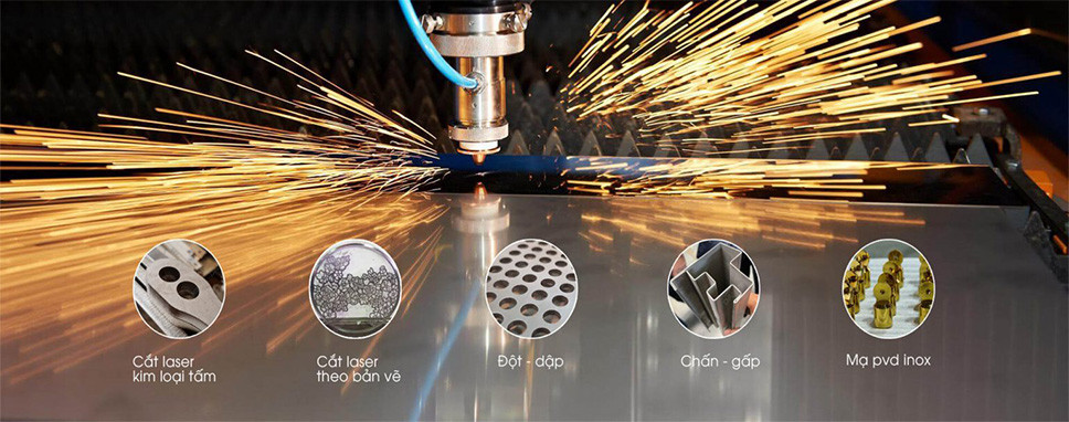 nhà máy Đa Hình gia công nẹp inox