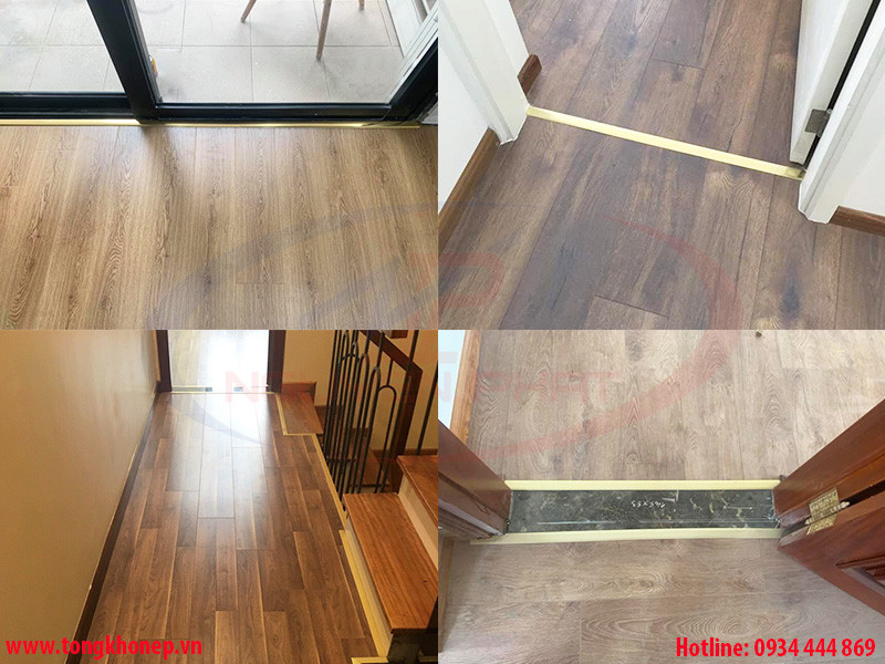 Nẹp sàn gỗ, sàn nhựa ứng dụng thức tế