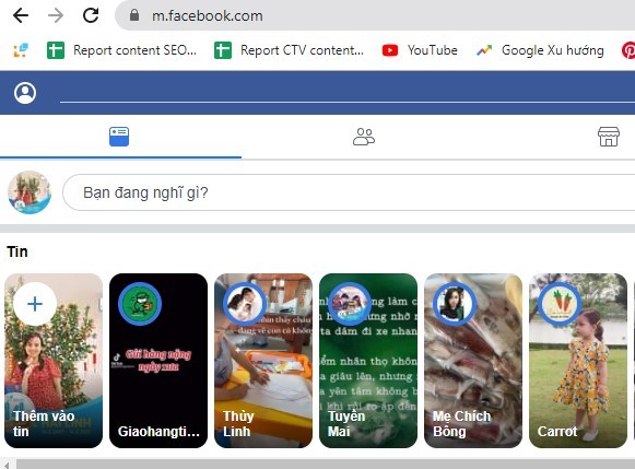 Truy cập Facebook