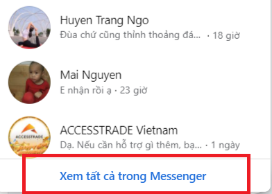 Chọn xem tất cả trong Messenger