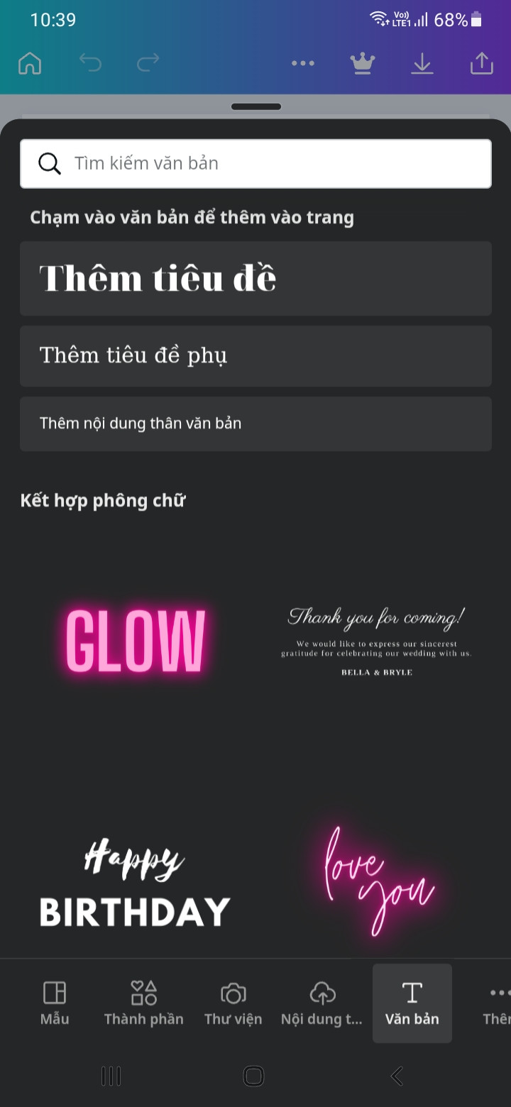 Thêm tiêu đề