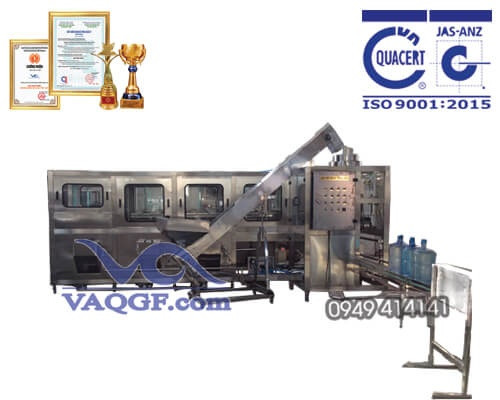 máy chiết rót đóng bình vaqgf 300